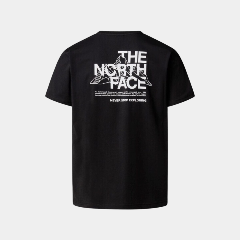 The North Face Mountain Sketch Backprint Unisex T-Shirt – Black