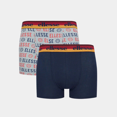 Ellesse Muxel Men’s 2-Pack Cotton Trunks – Grey/Blue/Multicolor
