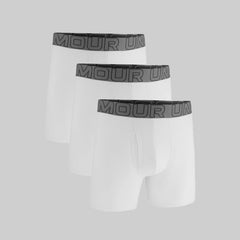 Under Armour 3-Pack Performance Cotton Boxer Briefs for Men – 6" Inseam