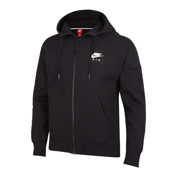 Nike Air Men’s Fleece Full-Zip Hoodie – Black