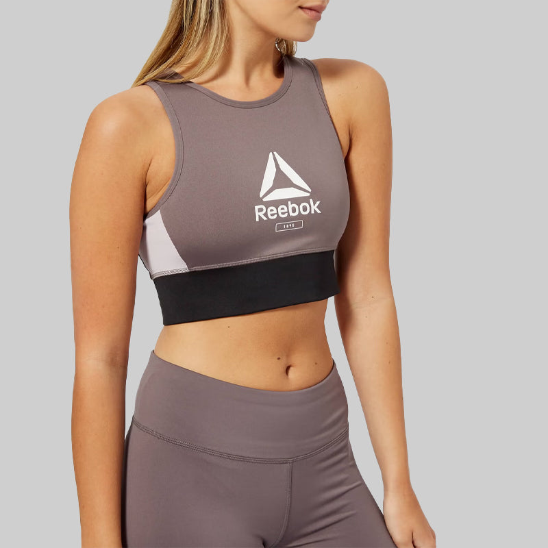 Reebok Grey Layering Bralette Sports Bra Xs