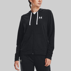 Under Armour Damen Rival Fleece-Kapuzenjacke mit durchgehendem Reißverschluss