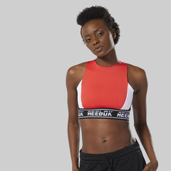 Reebok Sports Bra Wor Red Fitness Workout Gym