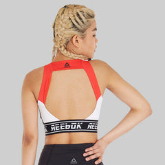 Reebok Sports Bra Wor Red Fitness Workout Gym