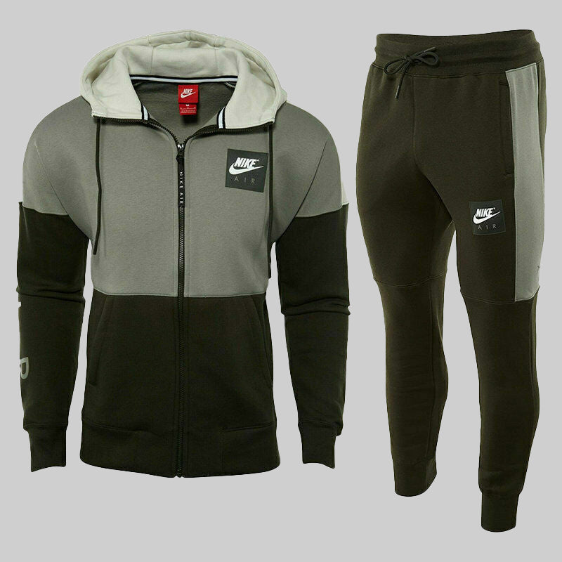 Nike Air Herren Fleece-Trainingsanzug-Set mit Hoodie und Jogginghose