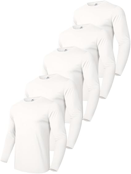 Boyzn Men’s Cotton Crewneck T-Shirts – 3/4 Pack Short & Long Sleeve