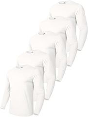 Boyzn Men’s Cotton Crewneck T-Shirts – 3/4 Pack Short & Long Sleeve