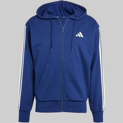 Adidas Essentials Three Stripes French Terry Full-Zip Hoodie for Men
