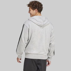 Adidas Essentials Three Stripes French Terry Full-Zip Hoodie for Men