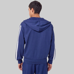 Adidas Essentials Three Stripes French Terry Full-Zip Hoodie for Men