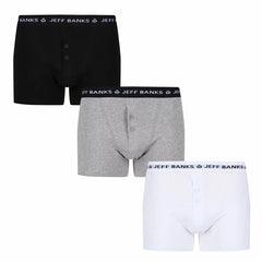 Jeff Banks Men’s Button Fly Boxers 6-Pack