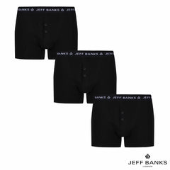 Jeff Banks Men’s Button Fly Boxers 6-Pack