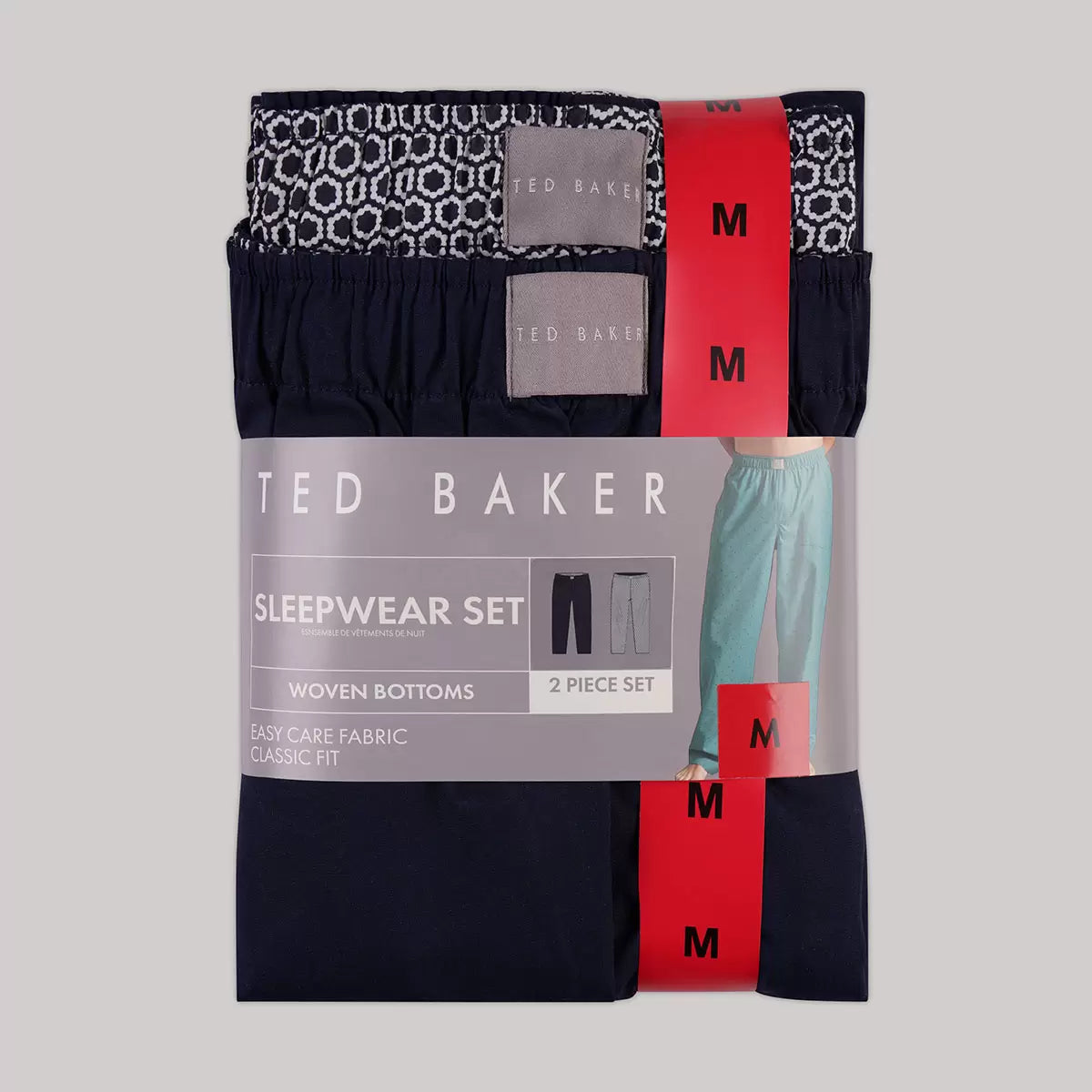 Ted Baker Herren Premium-Webhosen, 2er-Pack