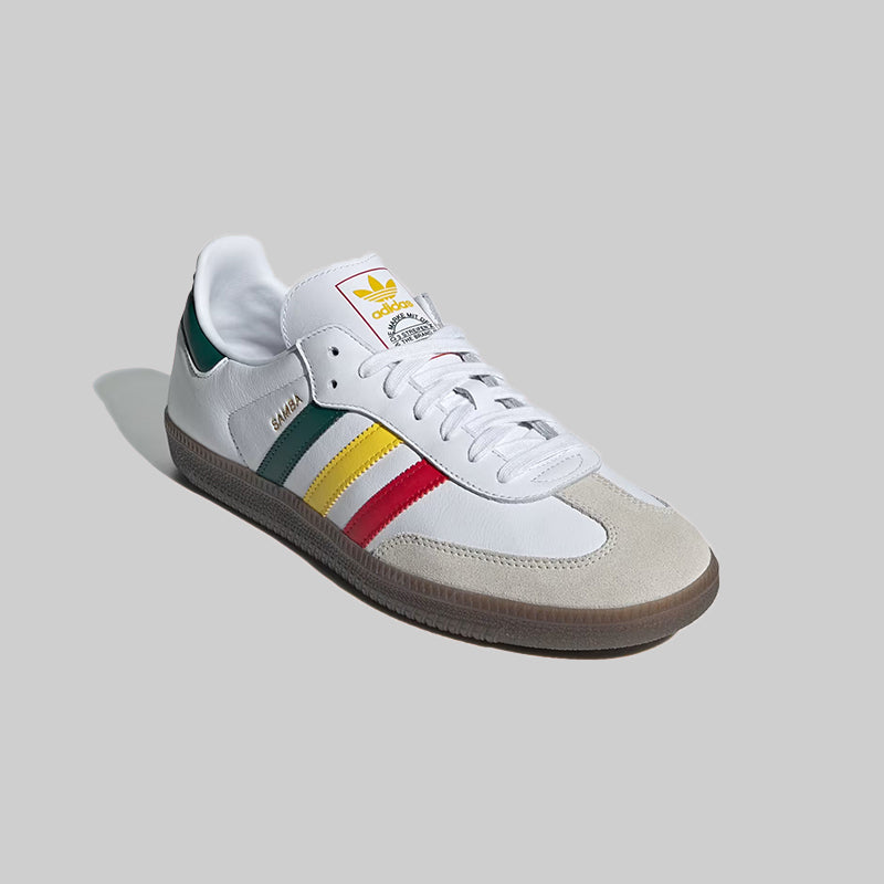Adidas Samba OG White Rasta Trainers Shoes