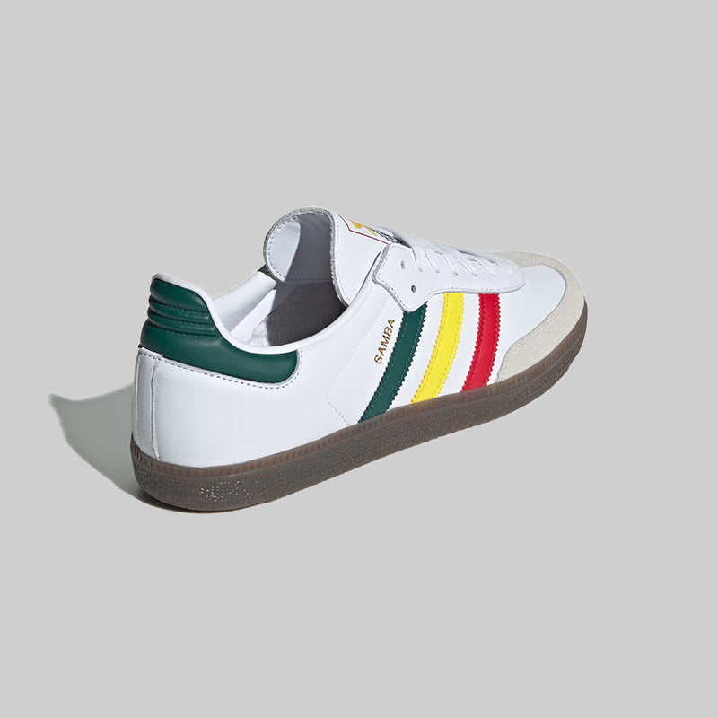 Adidas Samba OG White Rasta Trainers Shoes