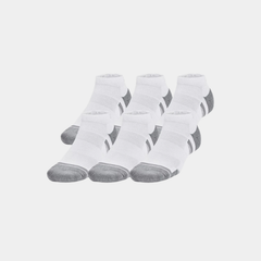 UA Tech Unisex Low Cut Socks (6-Pack) – White