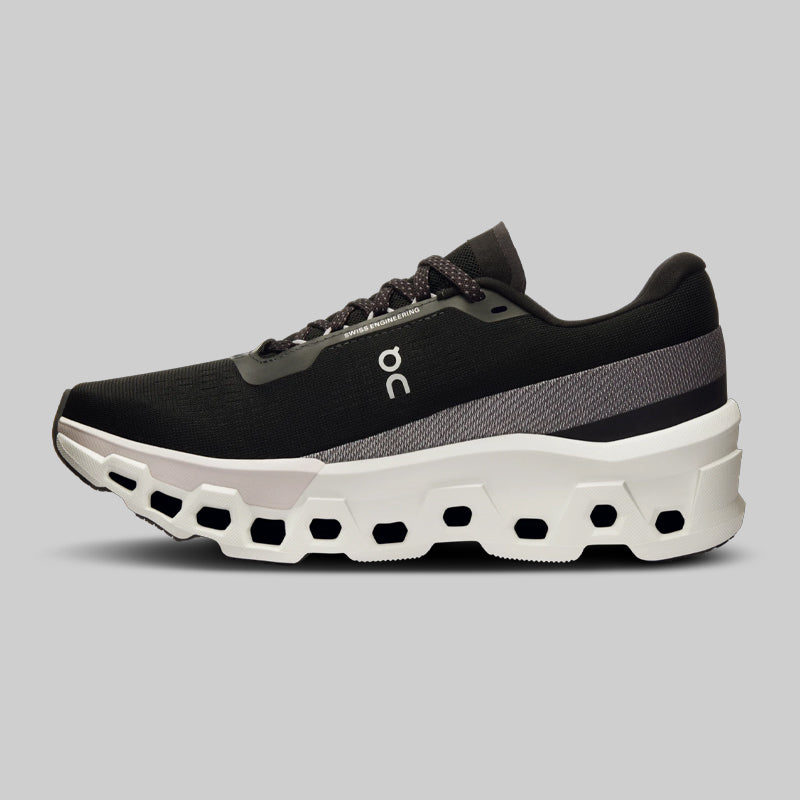 On Cloudmonster Black/Frost Shoes