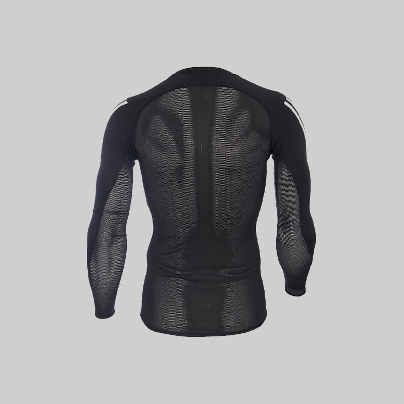Adidas Alphaskin Sport 3-Stripes Compression Long sleve top training jersey