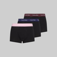 Cotton Stretch 3 Pack Low Rise Trunk, B-Grape Glimmer/Pale Orchid/Purple
