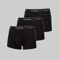 Cotton Stretch Low Rise Trunks - 3 Pack - Black Wb