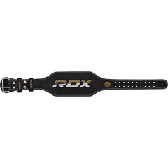 RDX 4 Inch Leather Weightlifting Gym Belt
