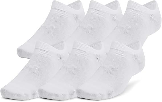 Under Armour Women’s & Unisex No-Show Socks (6-Pack)