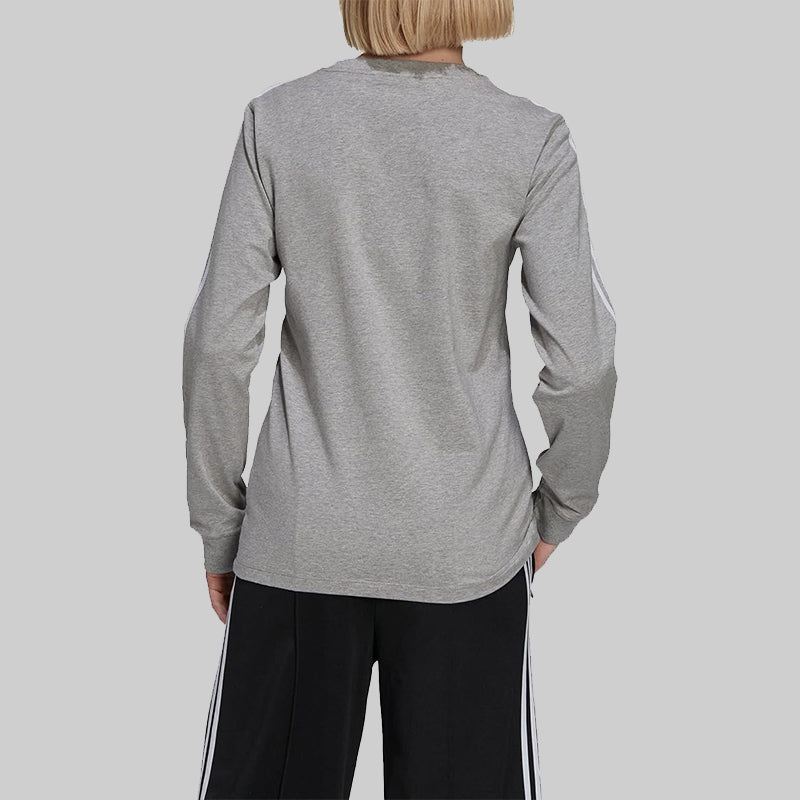 Adidas Originals Adicolor Long-sleeve Top Sweatshirt Stretchy Grey