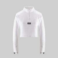 Adidas Women Originals Cropped Sweatshirt  -White