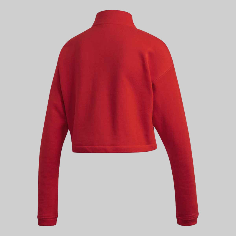 Adidas Originals Women's Cropped Sweatshirt Red