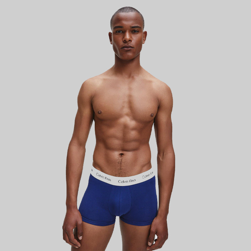Calvin Klein Men's 3 Pack Low Rise Trunks - Cotton Stretch Boxers
