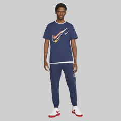 Nike Sportswear Men's Multi Swoosh Graphic Fleece Tracksuit – Navy Blue