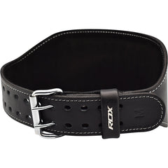 RDX 6 Inch Leather Weightlifting Gym Belt