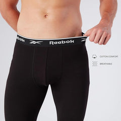 Reebok Johny Men’s Lounge Pants – Cotton Base Layer Bottoms