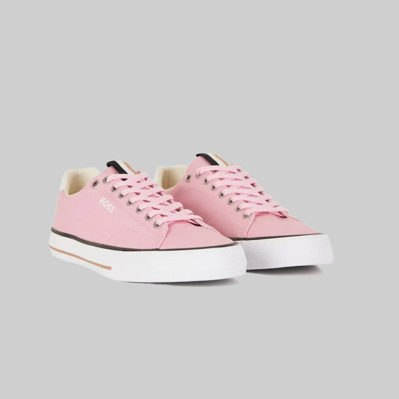 Boss Men's Pink Tenn Canvas Trainers