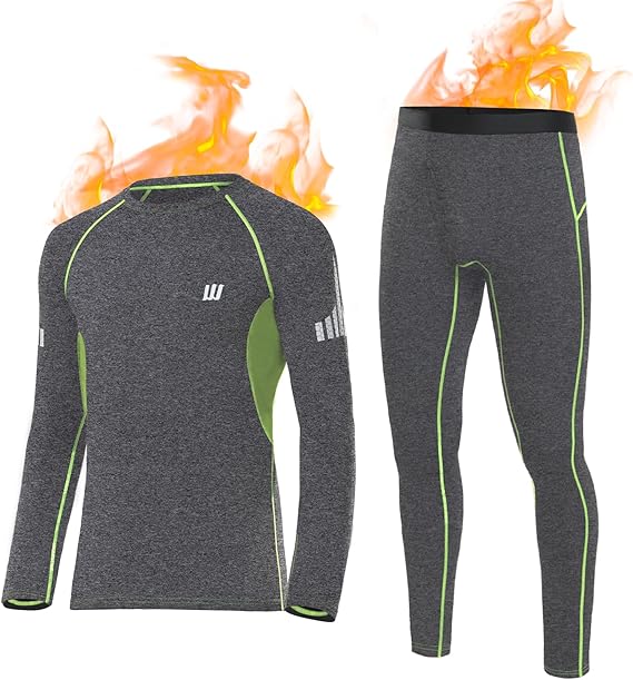 Thermal Underwear Set for Men – Cozy Breathable Long Johns Base Layer for Winter Sports