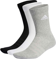 Adidas Unisex Cushioned Crew Socks – 3-Pair Pack