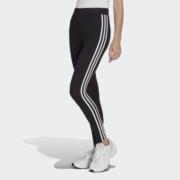 Adidas Womens Originals 3 Stripe Tight Leggings Black
