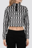 Adidas Originals 1/2 Zip Cropped Women Sweatshirt Crop top