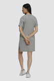 Adidas Originals Adicolor Classics Roll-Up Sleeve Tee Dress Grey Size