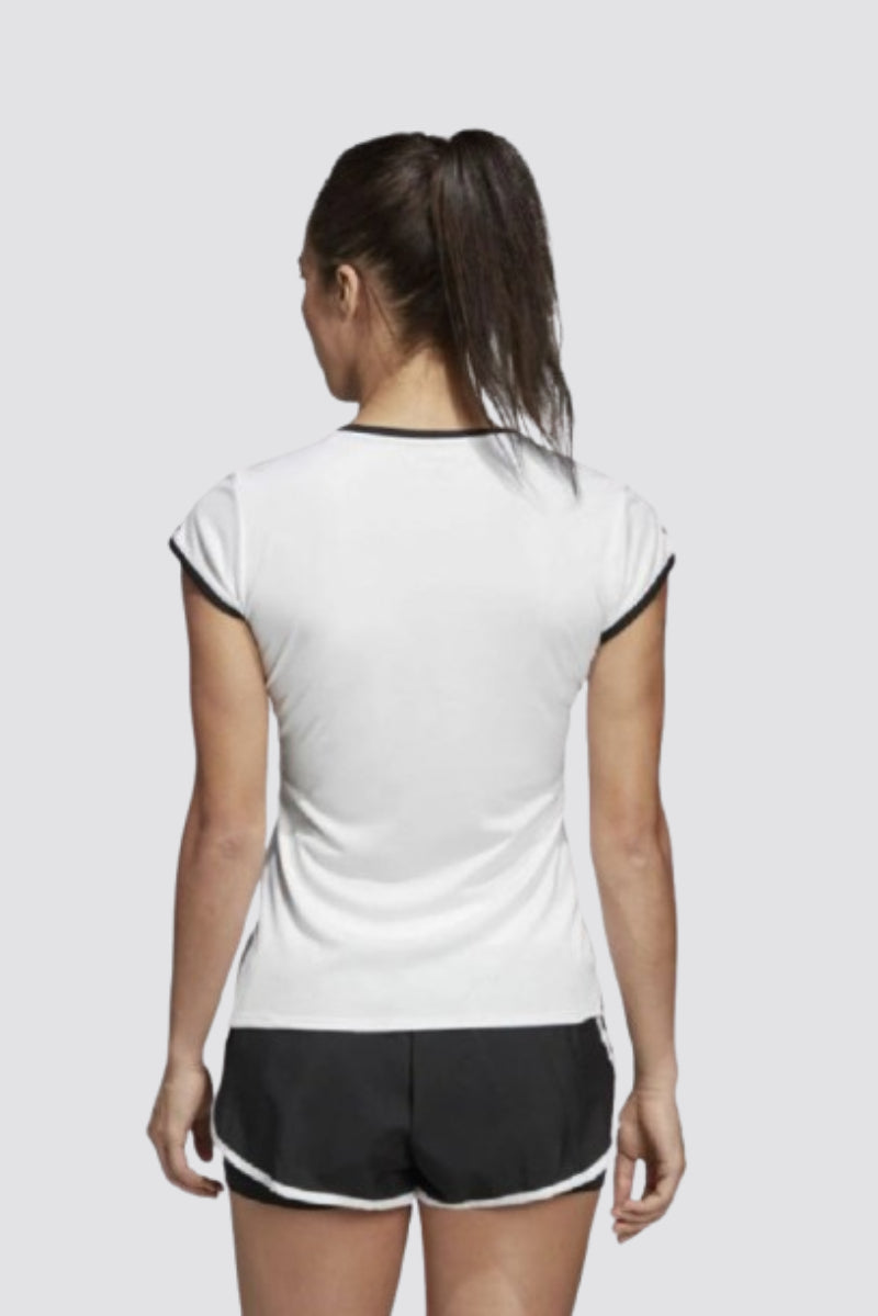 Adidas Women`s 3-Stripes Club T-shirt Top White