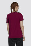 Adidas Women's Originals TREFOIL TEE Berry Authentic STRETCHY Size 2