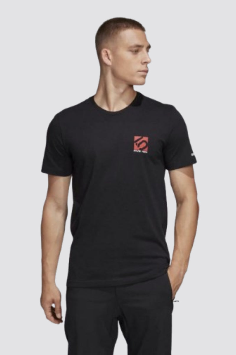 Adidas Men`s Five Ten Logo T T-Shirt Black