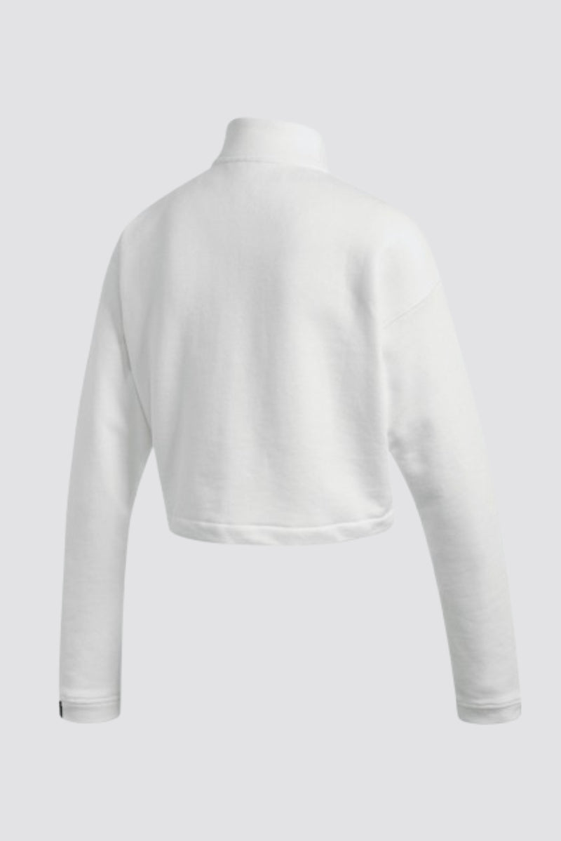 Adidas Women Originals Cropped Sweatshirt  -White