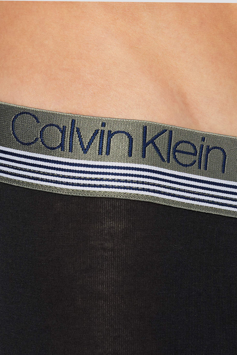 Calvin Klein - Mens Underwear Multipack - Medium Rise - Calvin Klein Trunks - 3 Pack - Signature Waistband Elastic - MultiColoured