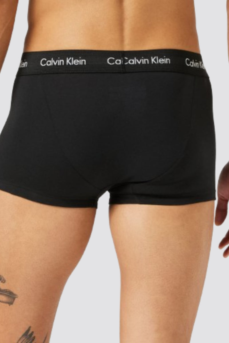 Calvin Klein Men's 3 Pack Low Rise Trunks - Cotton Stretch Boxers