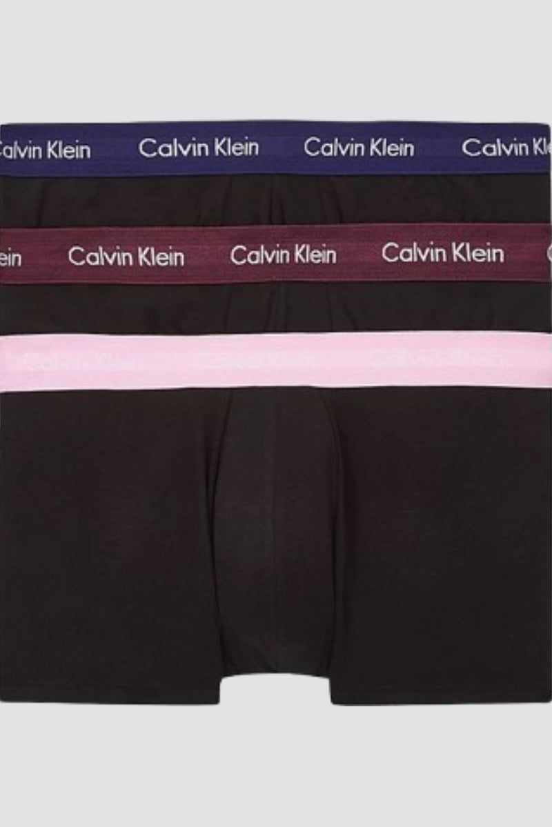 Cotton Stretch 3 Pack Low Rise Trunk, B-Grape Glimmer/Pale Orchid/Purple