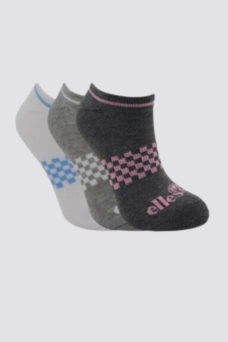 Ellesse 3 Pack Trainer Socks Women's Low Cut UK 4-8 EUR 37-42