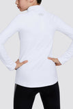 Girls Under Armour Long Sleeve Sweatshirt Mock White Youth size L -14/16 Fitness