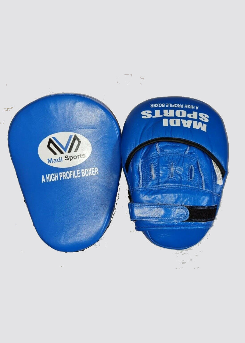 Leather Boxing Focus Pads Hook Jab Mitts target Kick MMA Martial Arts Training