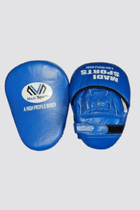 Leather Boxing Gloves Professional MMA Sparring Punch Bag Training Fight Blue
